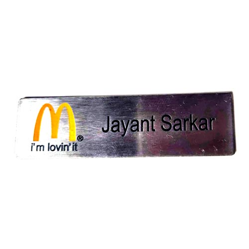 Rectangle Metal Badges